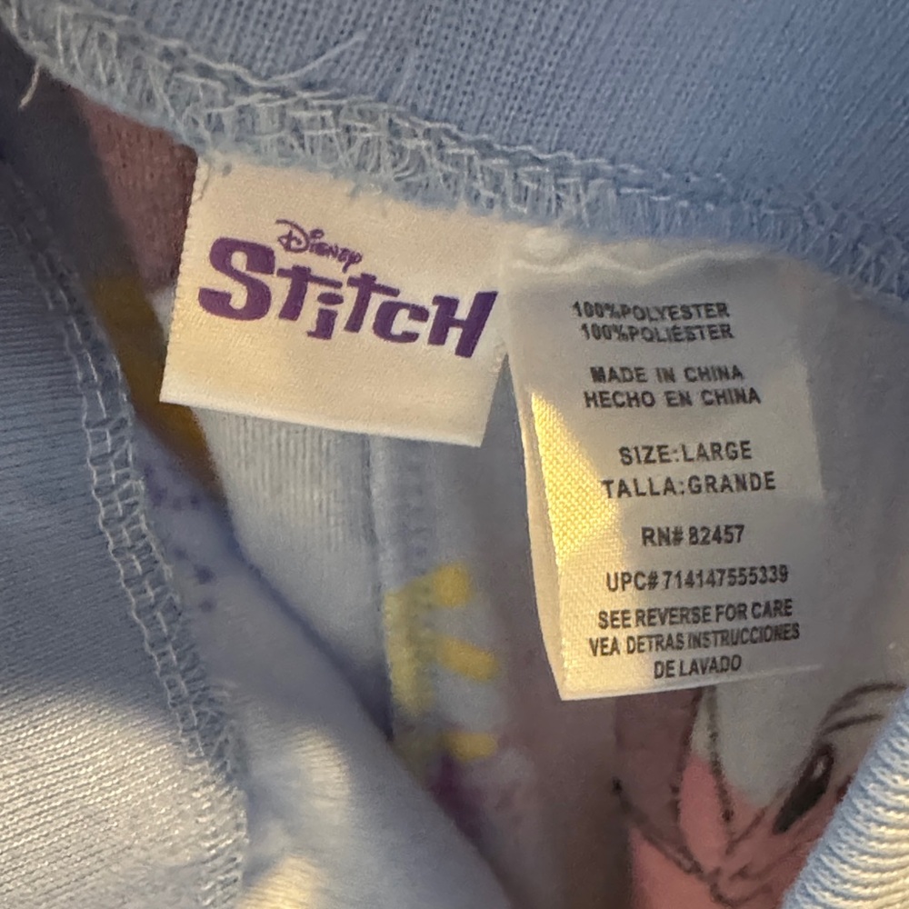 Disney Lilo and Stitch Light Blue Character Lounge Pants - Picture 5 of 5